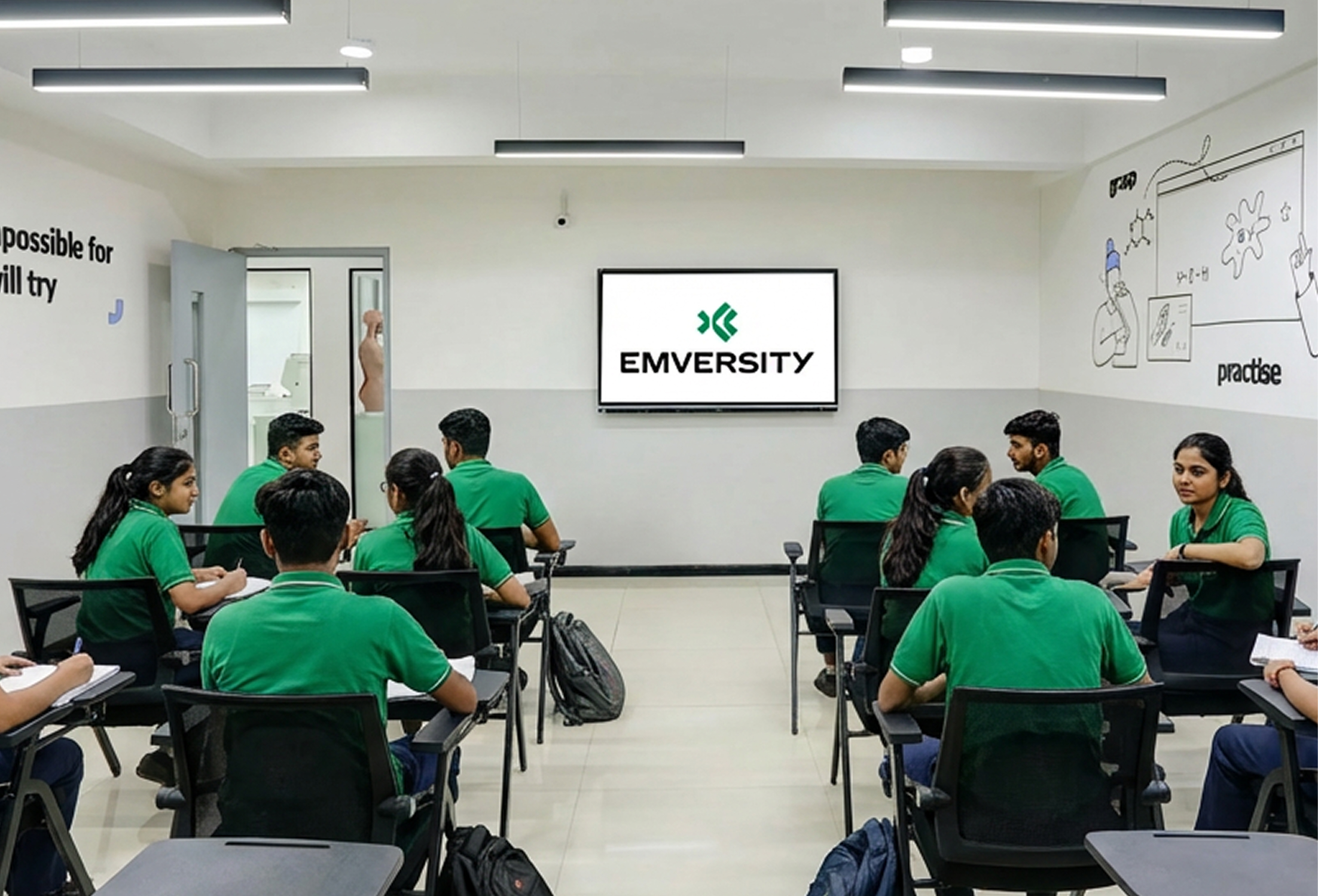 Healthcare professional handshake