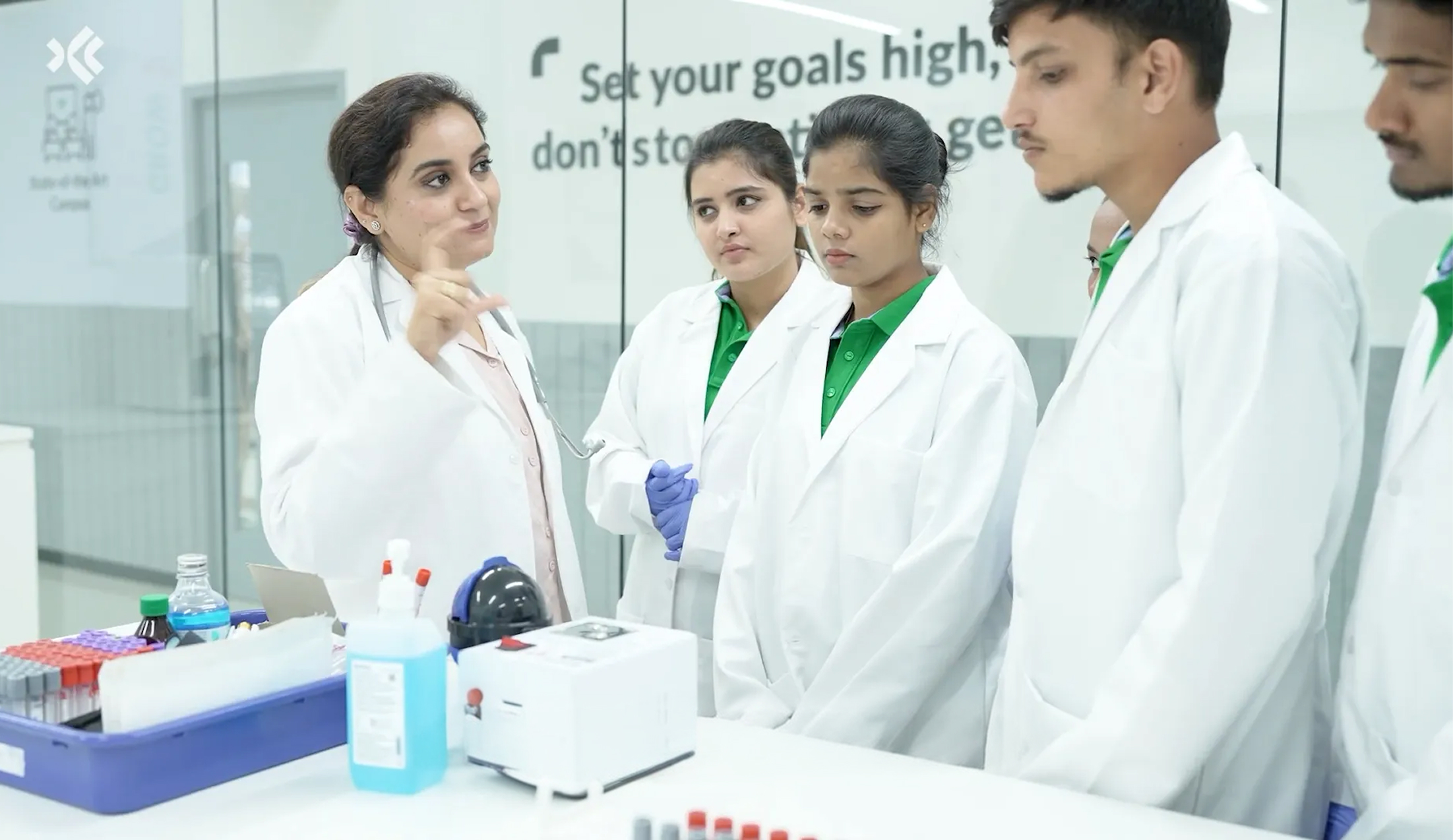 Medical students in clinical training